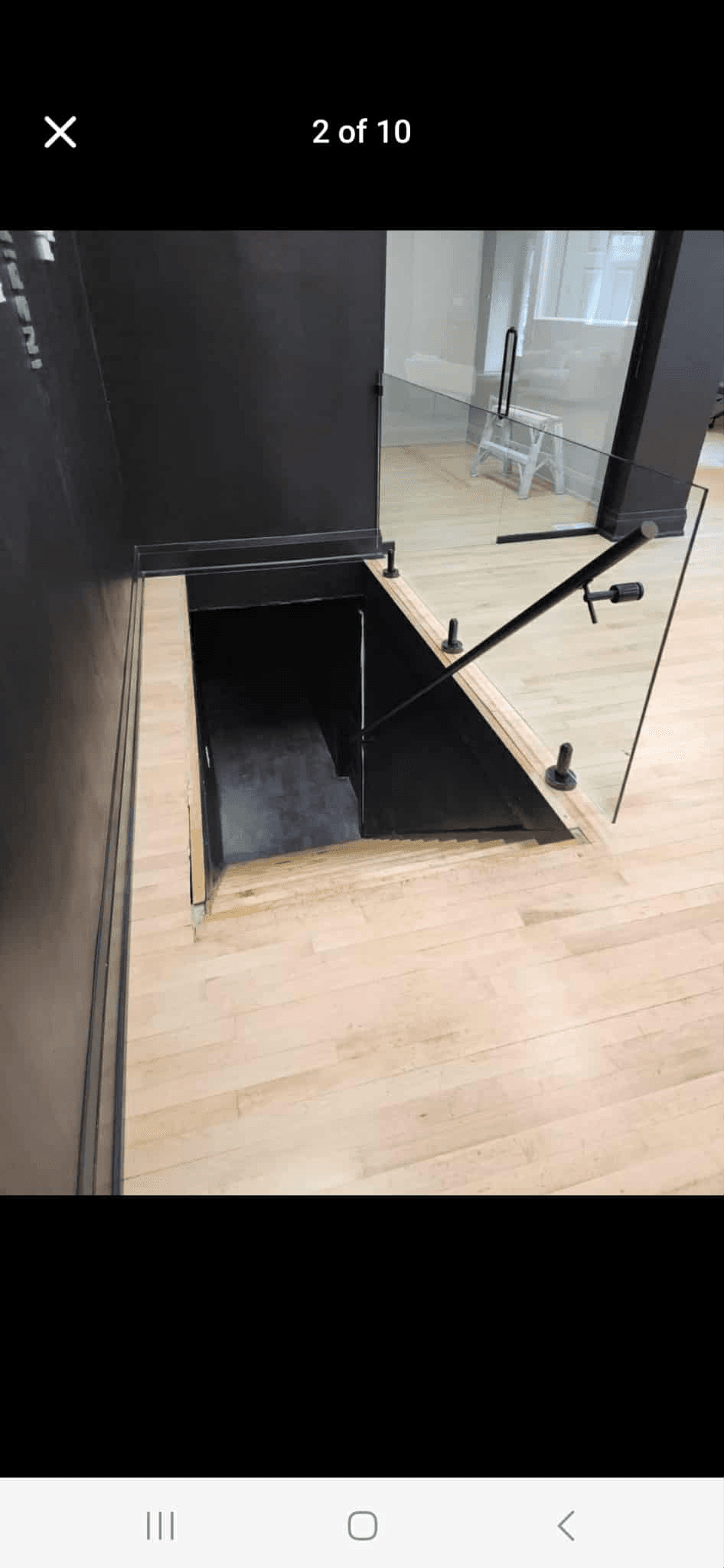 Glass walkway installation